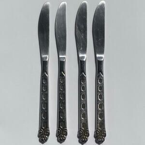 Lot of 4 Oneida Northland SAN FRANCISCO Stainless Korea Dinner Knives 8.5" K1MS